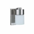 Craftmade District 1 Light Wall sconce in Brushed Polished Nickel 12305BNK1